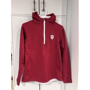 University of Indiana‎ Women's hoodie Zip Pullover Sweatshirt Size Small, Red